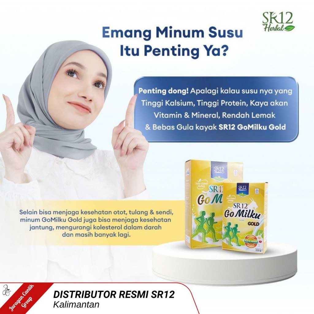 

SR12 GOMILKU GOLD SUSU KAMBING ETAWA PREMIUM TANPA GULA ATASI NYERI SENDI LINU HALAL BPOM