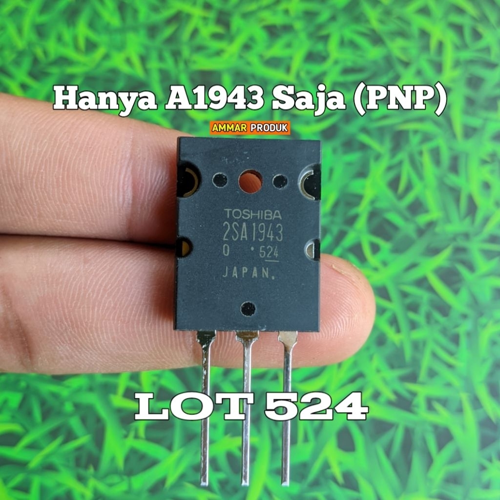 Transistor Toshiba 2SA1943 Saja Lot 524 (PNP) Atau Sebelah Original Japan TR Toshiba Sebelah