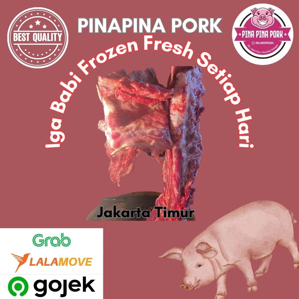 Iga Daging Babi Frozen 1Kg
