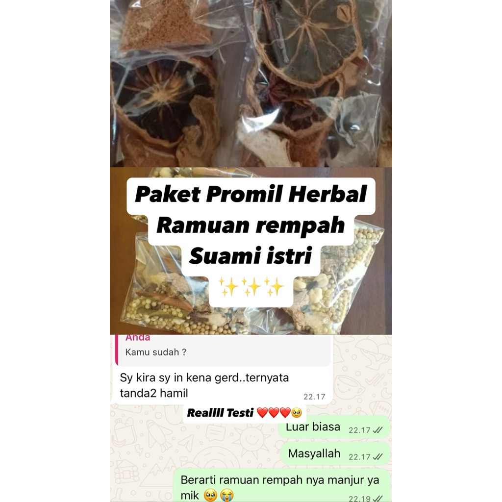 

RAMUAN HERBAL REMPAH (KHUSUS PROMIL PASUTRI) ❗️❗️❗️❗️❗️❗️❗️❗️❗️❗️❗️.TRUSTED REAL TESTIMONI