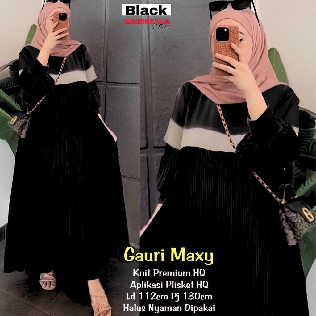 Dress Gauri Maxy Knit Premium High Quality