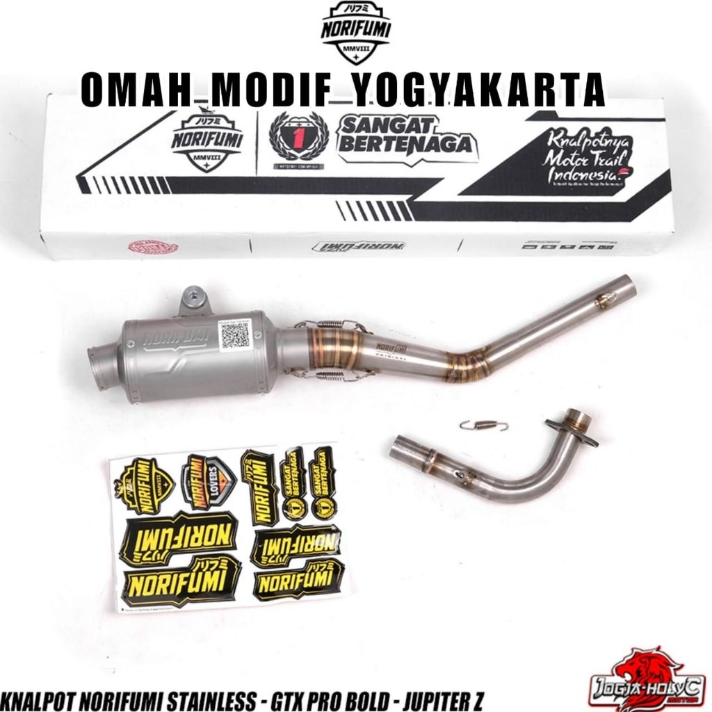 Knalpot Norifumi GTX PRO BOLD Jupiter Z Vega R Bore Up Original