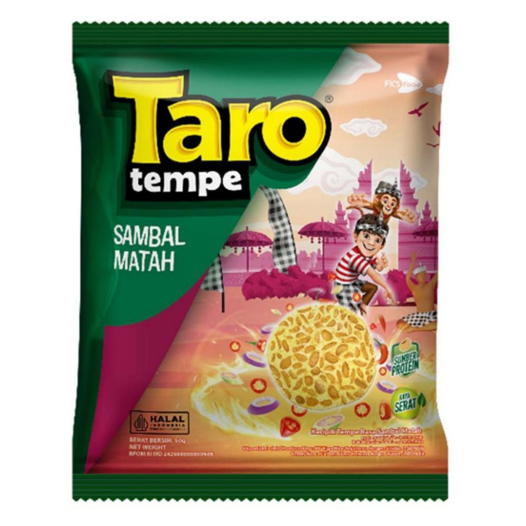

Taro Tempe Keripik Rasa Sambal Matah 50 g
