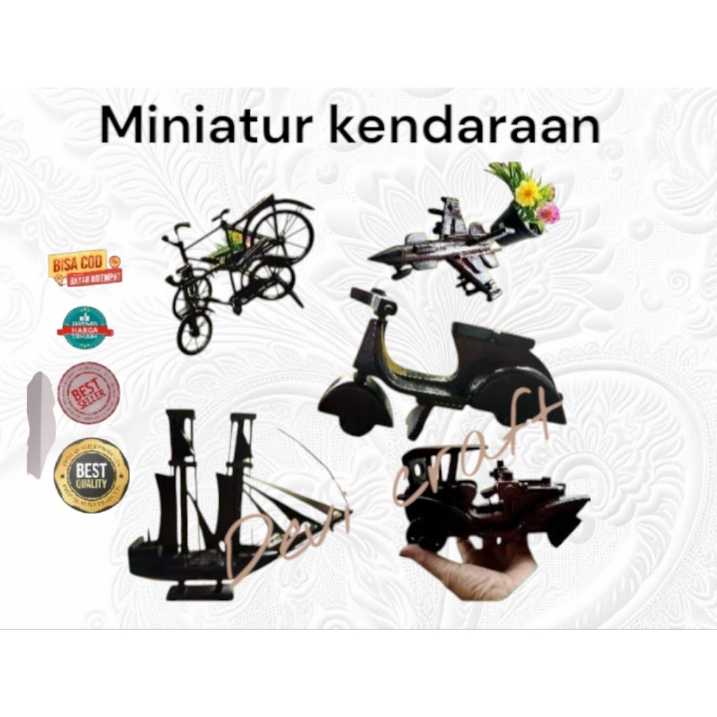 miniatur mobil  mainan mobil.kayu  kendaraan kayu miniatur mobil kayu sepeda kayu miniatur sepeda se