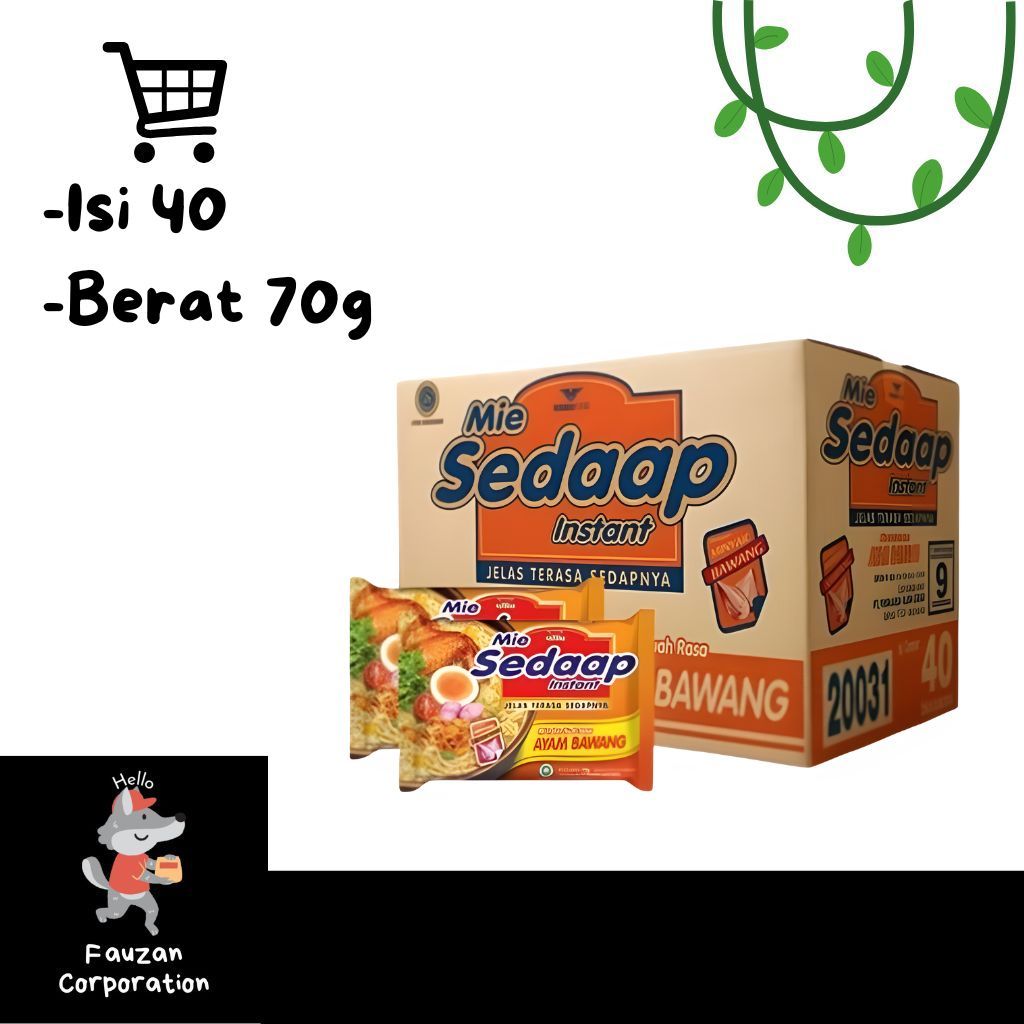 

Mie Sedaap Ayam Bawang 1 Dus Isi 40