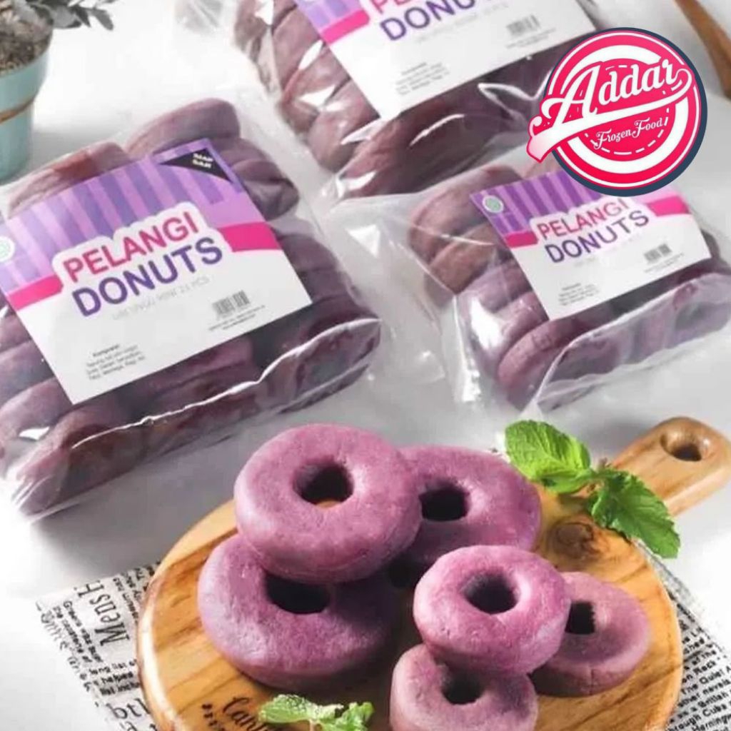 

Donat Ubi Ungu Pelangi isi 10