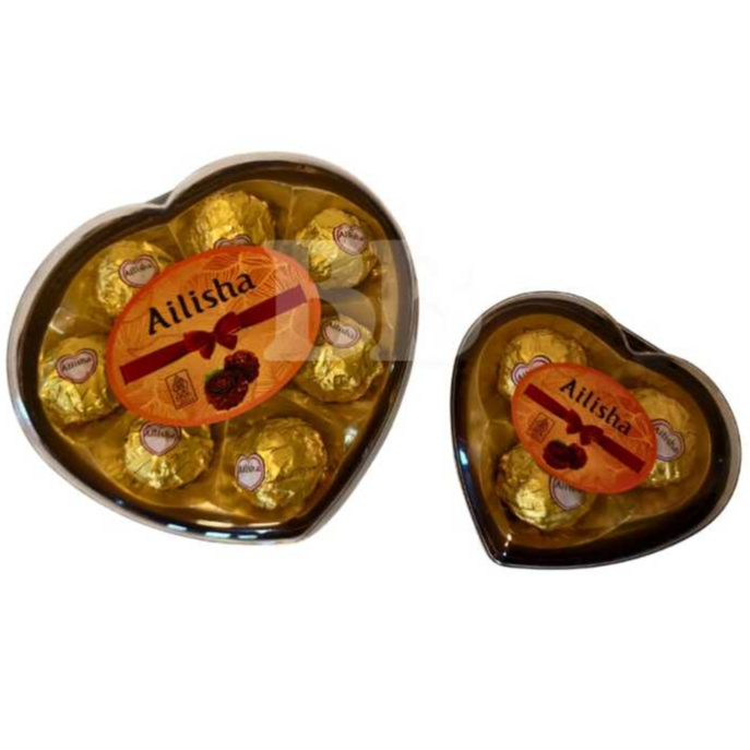 

AILISHA Wafer Ball Chocolate Heart Shape Box Cokelat Bola Wafer Kemasan Love
