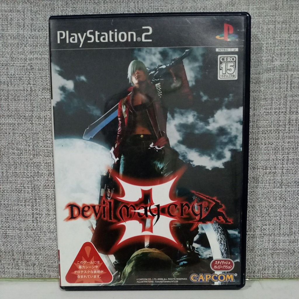 CD DVD KASET ORIGINAL PS2 Devil May CRY 3 JPN Bahasa Jepang lengkap manual book