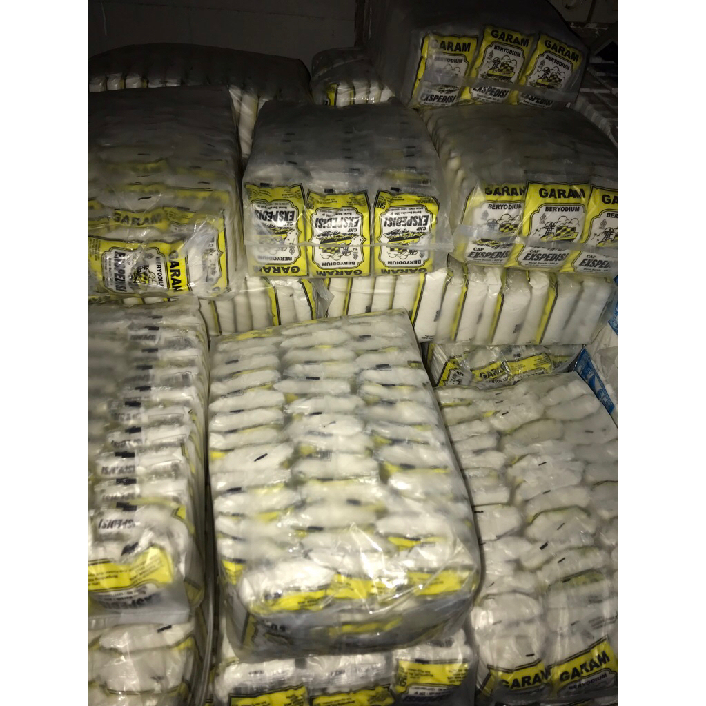 

(1BALL isi 20PCS DAN 40 PCS) garam halus beryodium cap EXSPEDISI kemasan 250gram