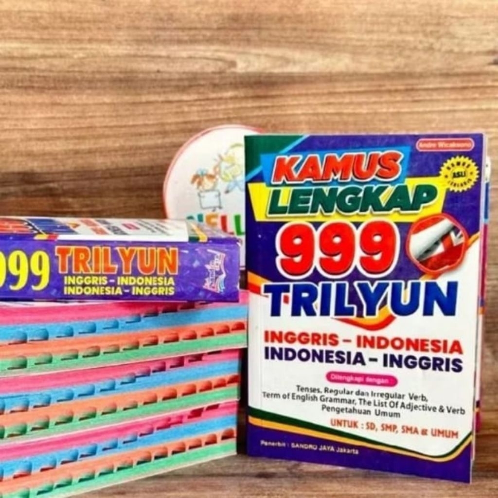Kamus Bahasa Inggris Lengkap 999 Trilyun Inggris - Indonesia Full Colour Ori