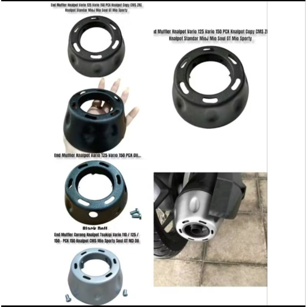 End Muffler corong knalpot moncong knalpot CMS zrc 54n wrc tsukigi Vario 125 vario 150 universal