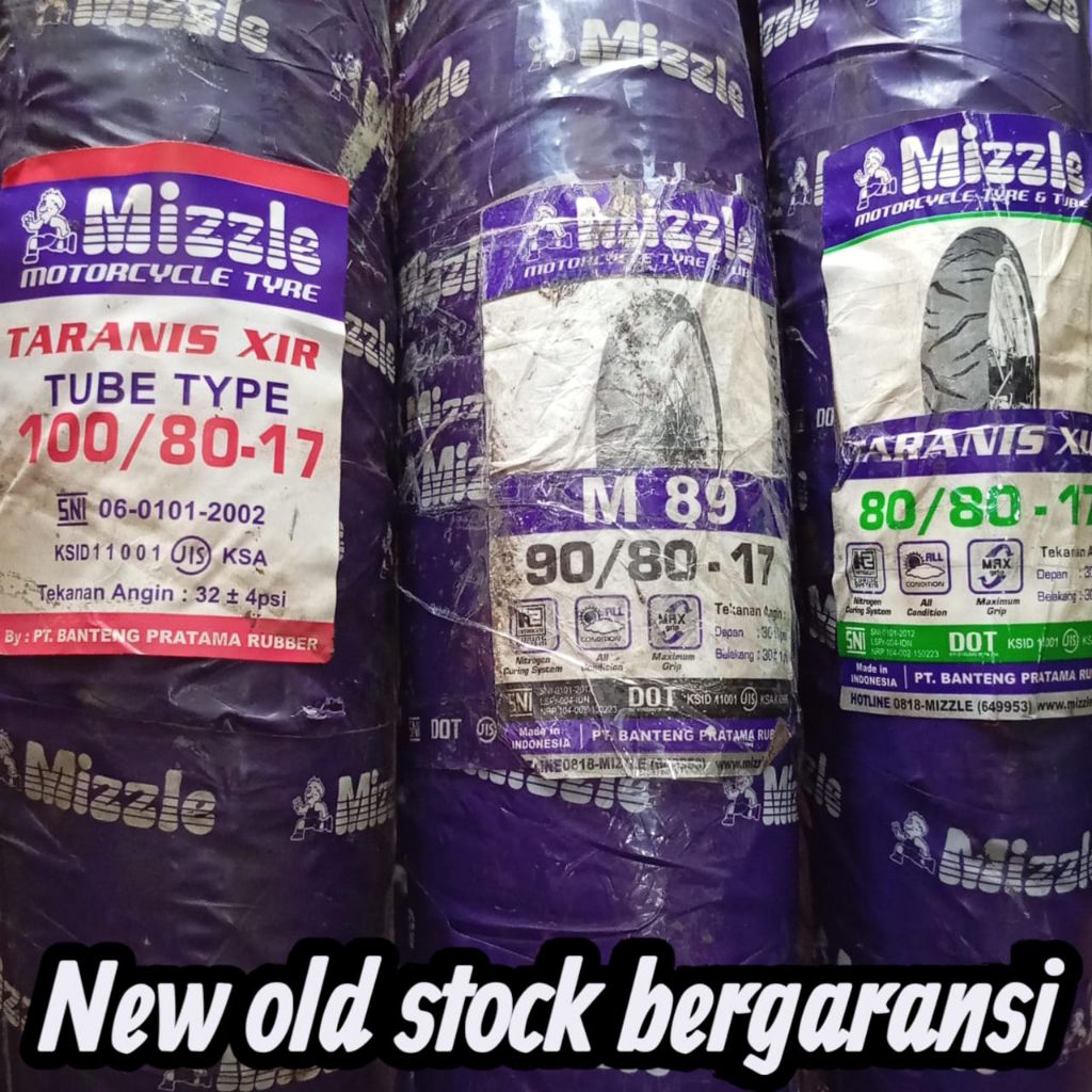 Ban Mizzle 80 80 17 90 80 17 100 80 17 New Old Stock Bergaransi Ban Motor Mizzle Original