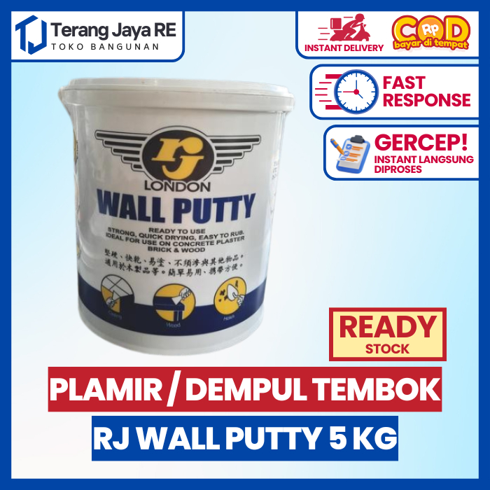 Plamir Dempul Tembok Wall Putty Rj 5kg