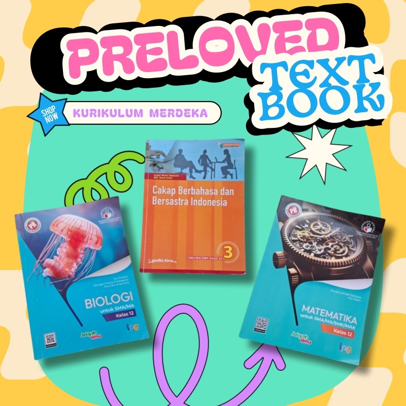 [preloved] buku  PR intan pariwara dan yudhistira kelas 12 (biologi, mtk, bhs indo)