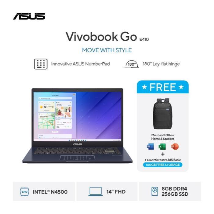 ASUS Vivobook Go 14 E410KA-FHD4821M - Star Black [Intel Celeron N4500 / Intel UHD Graphics / 8GB / 2