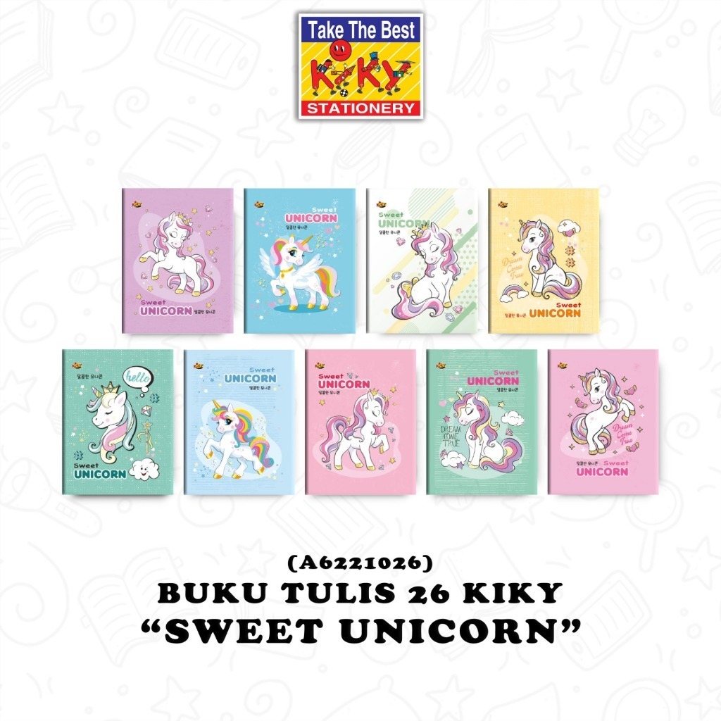 

KIKY Buku Tulis 26 Lembar - 10 Buku / Motif Random
