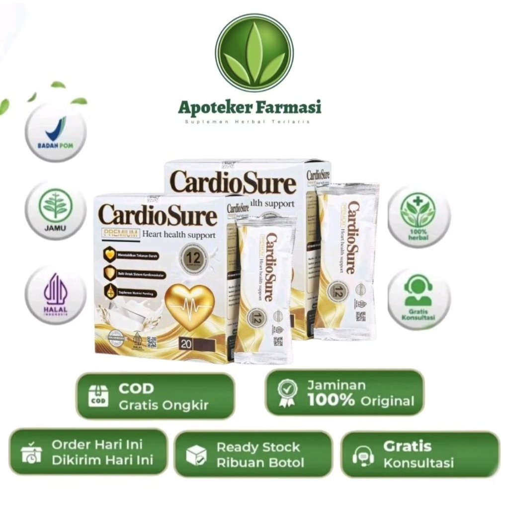 

Cardiosure Susu Untuk Hipertensi Darah Tinggi Dan Jantung