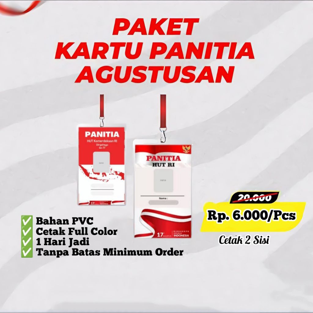 Cetak ID Card / Cetak Kartu Panitia / Cetak Kartu BPJS / Cetak Kartu Pertamina