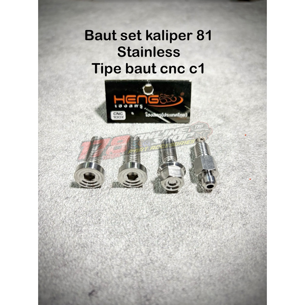 baut set kaliper formula 81 cnc atau casting 4p tipe c1 original heng stainless