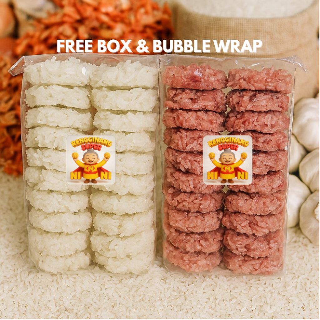 

Rengginang Mentah Original Premium Besar 500gr Homemade / Rengginang Super Nini Camilan Tradisional