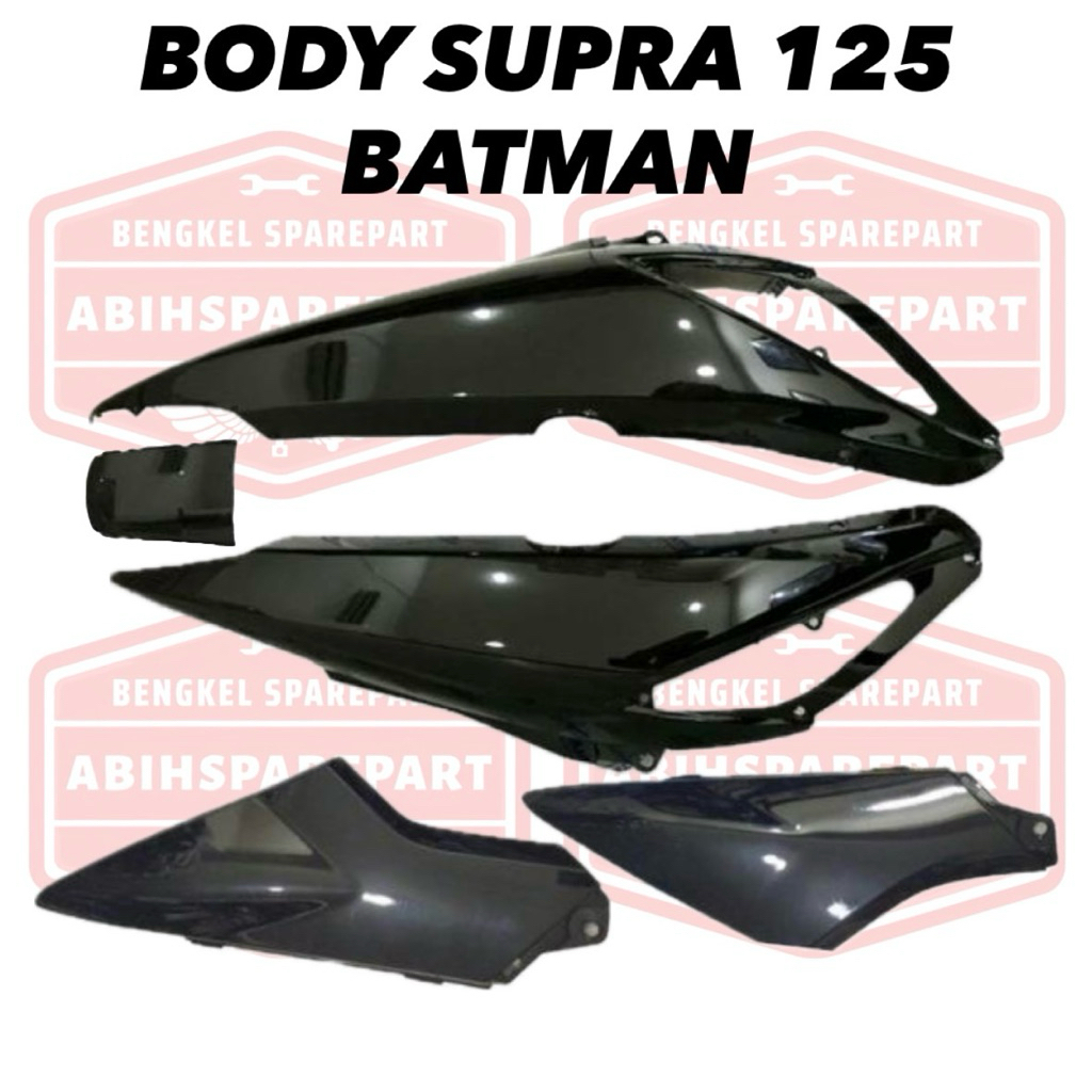Cover Body Belakang Dan Box Aki Motor Supra X 125 Batman Tahun 2005 - 2013