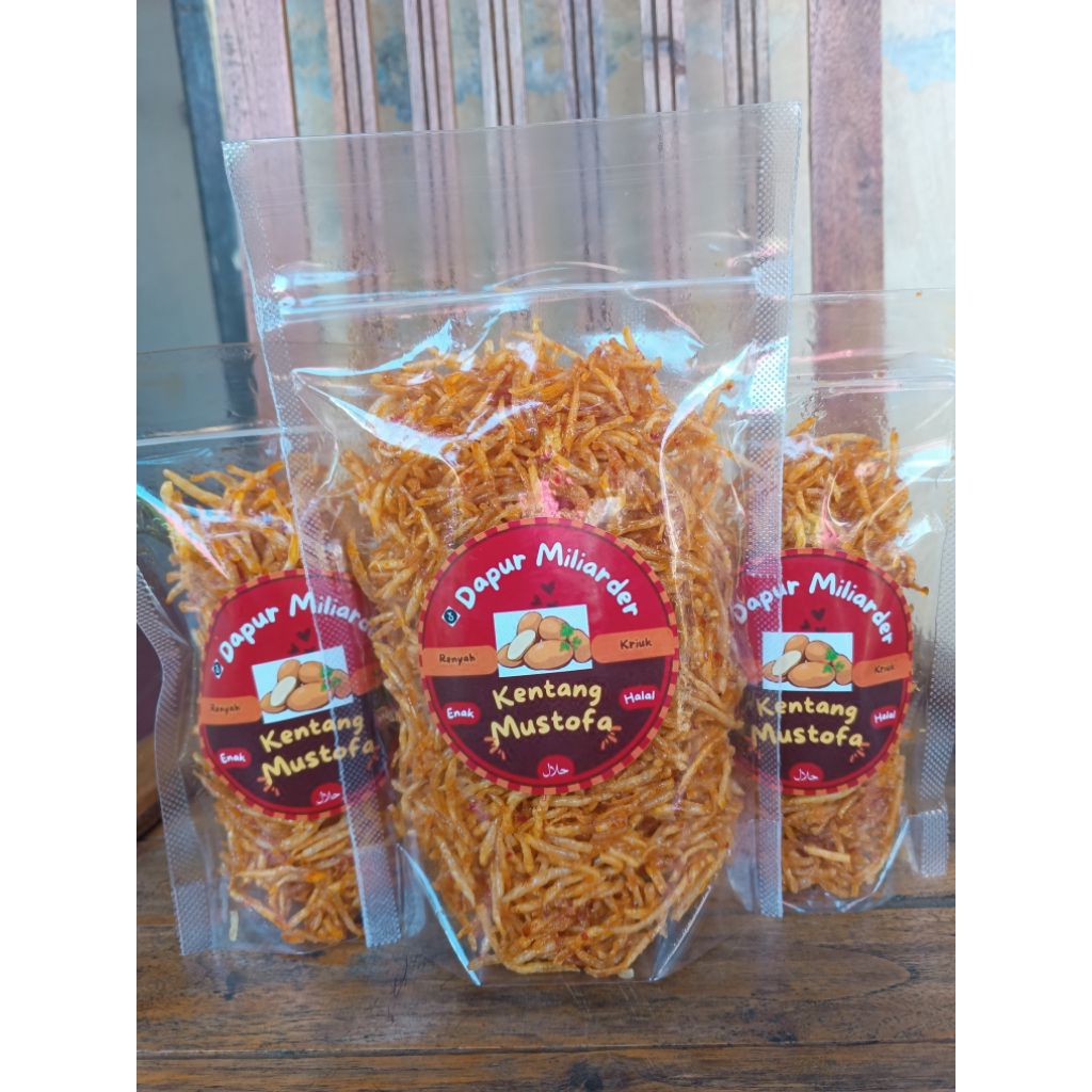 

Kentang Mustofa Pedas Manis/Mauk Nasi/Cemilan/Makan ringan /kripik Kentang