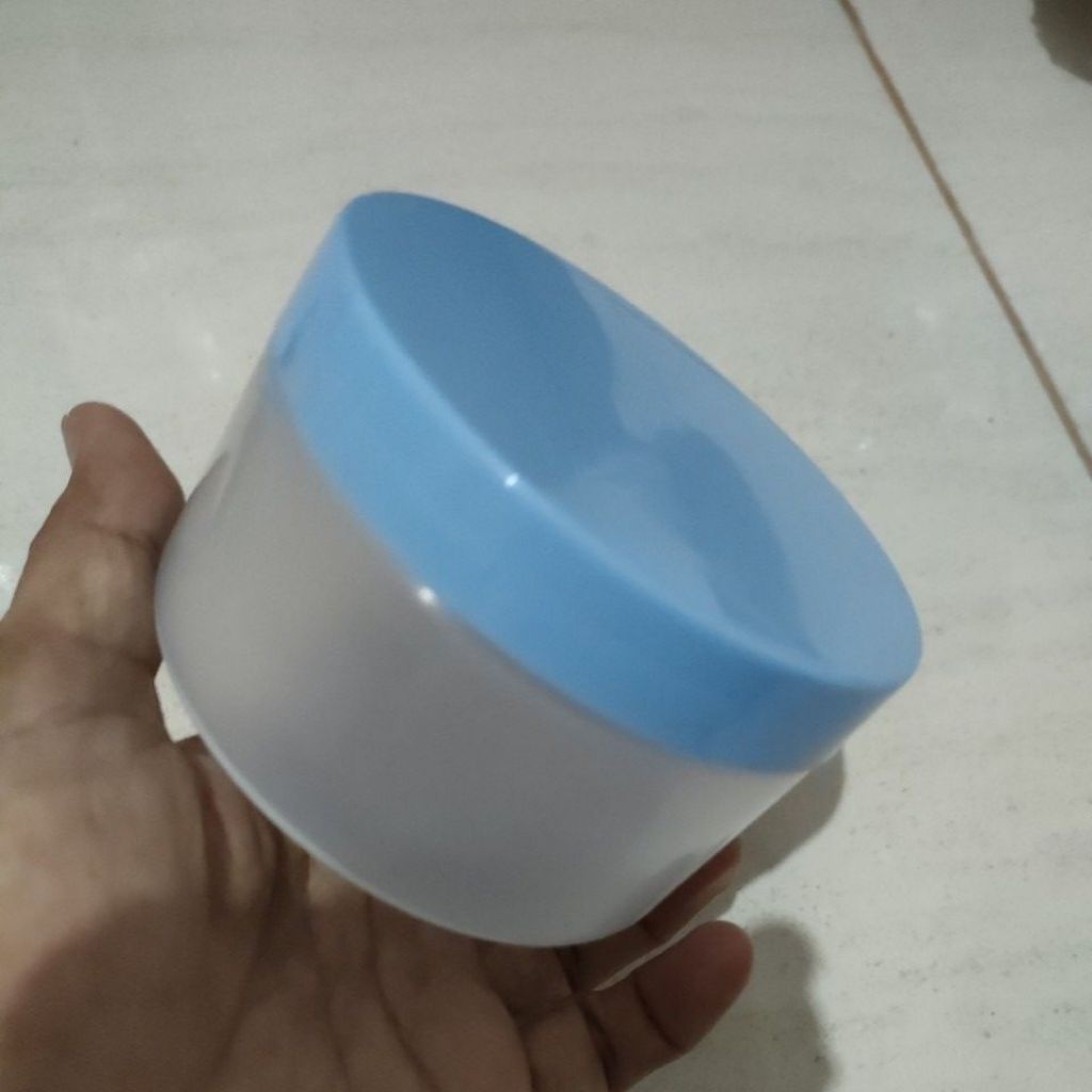 pot lulur pet 250g natural biru