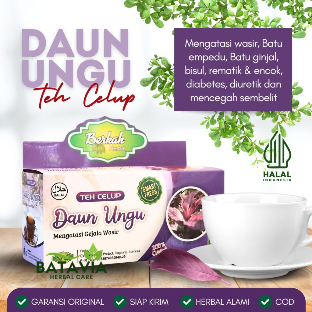 

Teh Celup Daun Ungu Wasir Ambeien