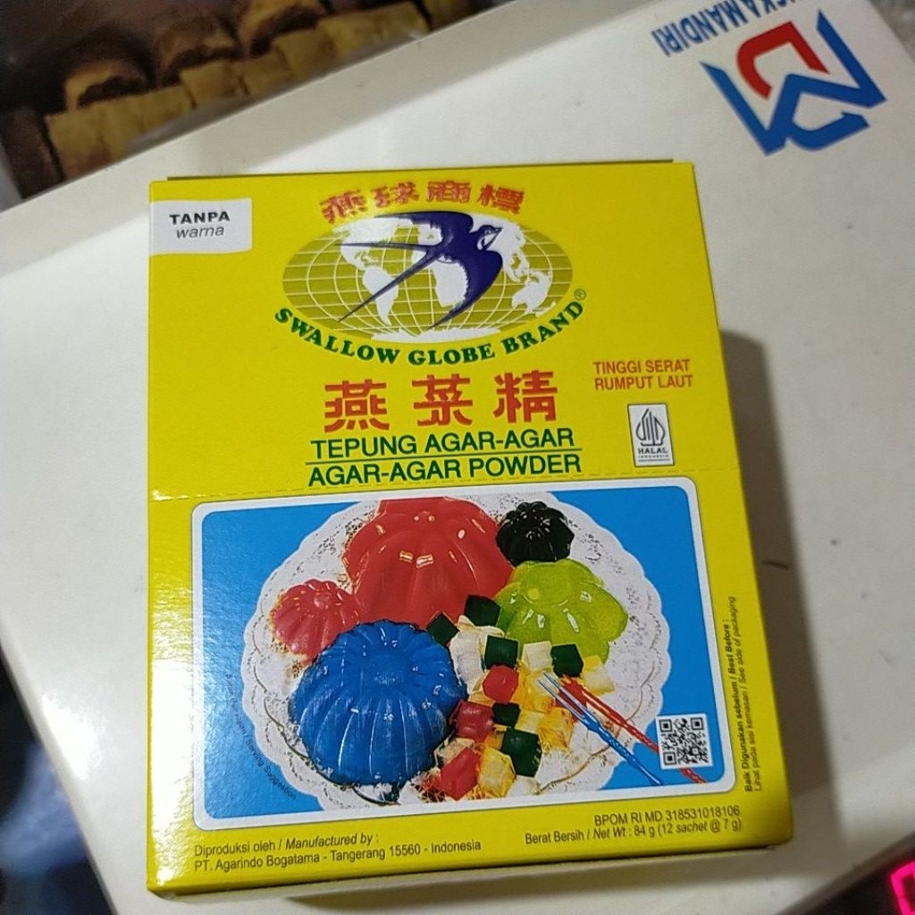 

agar agar swallow globe brand [ tepung agar agar ]