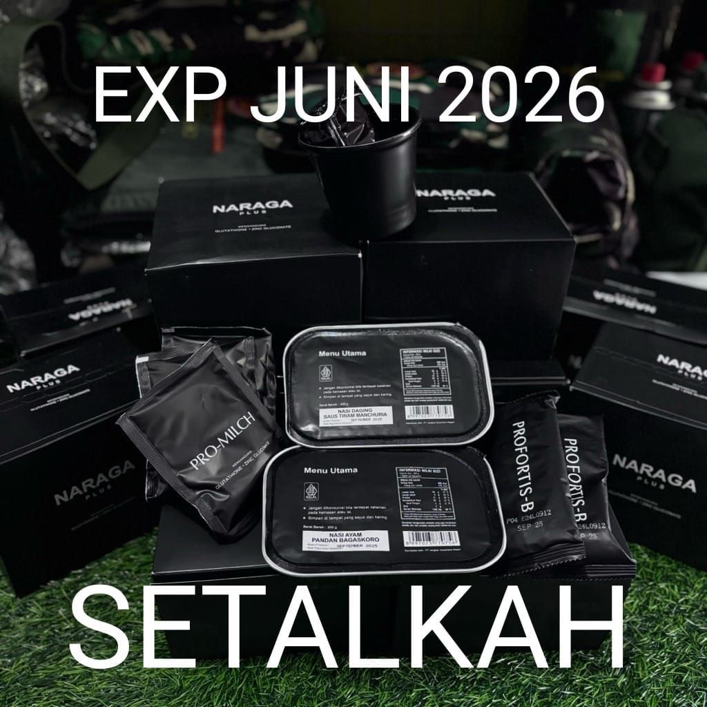 

PROMO NARAGA PLUS TNI MAKANAN SIAP SAJI EXP JUNI 2026