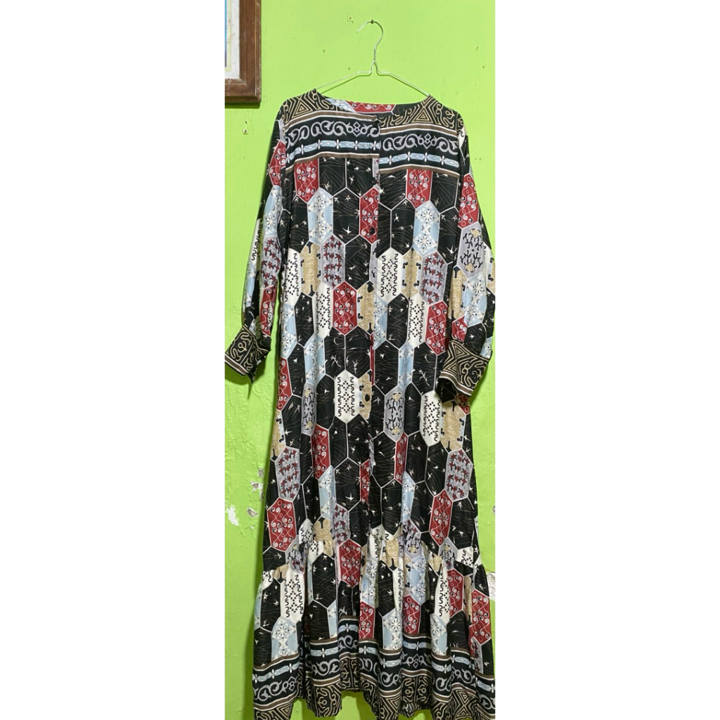 PL gamis vintage hitam