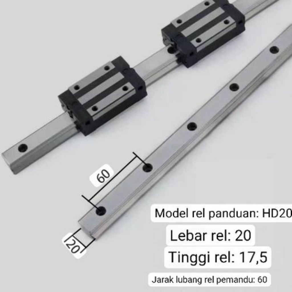 HGR20 HGR 20 LENGTH 1000mm 1m 1 meter high quality