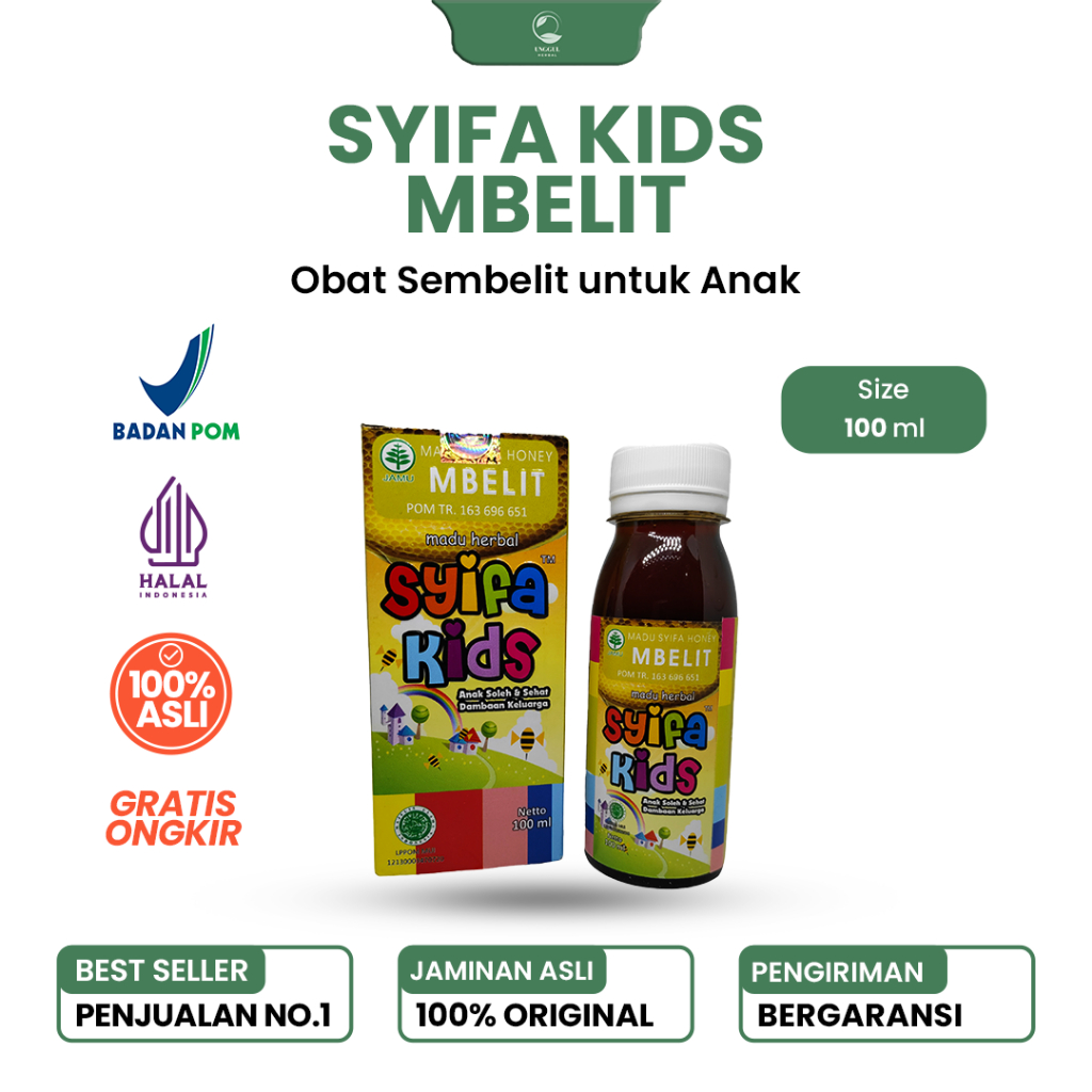 SYIFA KIDS MBELIT ORIGINAL | MADU ANAK OBAT SEMBELIT SUSAH BAB
