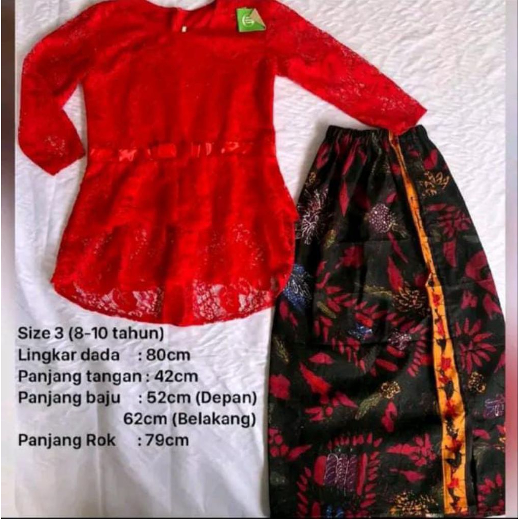 1 Set seragam sekolah marlena dengam kualitas terbaik/Harga mura/seragam tradisional wanita madura