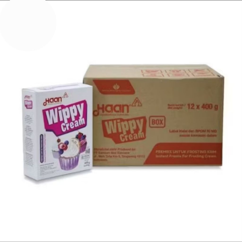 

Haan wippy cream 400 gram × 12 pcs / 1 dus