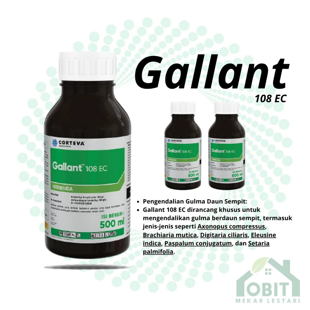 GALLANT 108 EC | Herbisida | Mengendalikan Gulma Tanaman | Corteva / Herbisida Gallant ORIGINAL KEMA