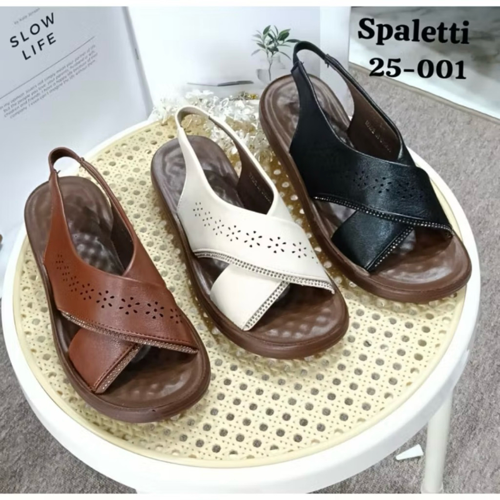 SANDAL TALI TEPLEK WANITA SPALETTI IMPORT TERBARU 25-001