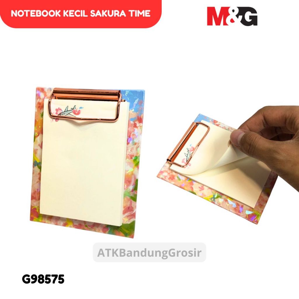 

Notebook M&G Sakura Time APYBH41S Notebook Kecil 50 Lembar Dengan Papan Dada #G98575