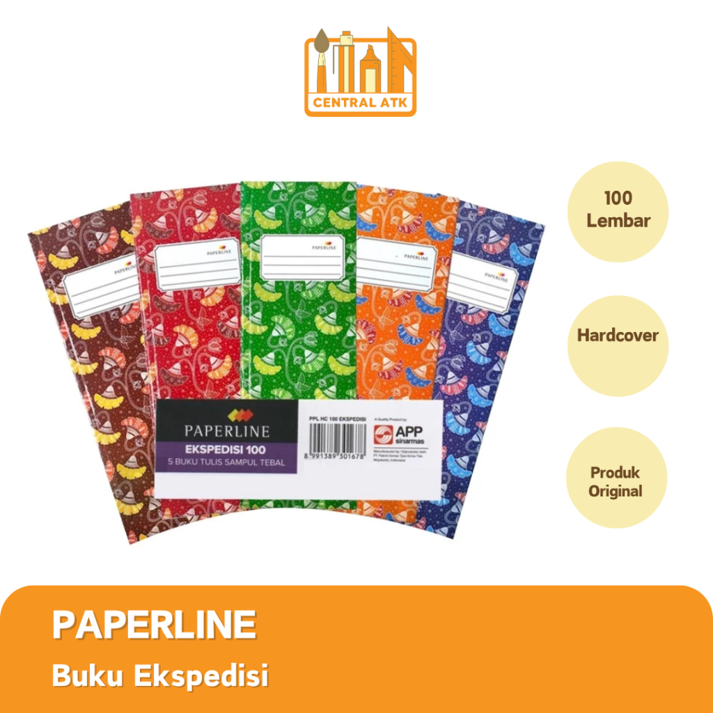 

BUKU TULIS EKSPEDISI HARDCOVER ISI 100 LEMBAR PAPERLINE