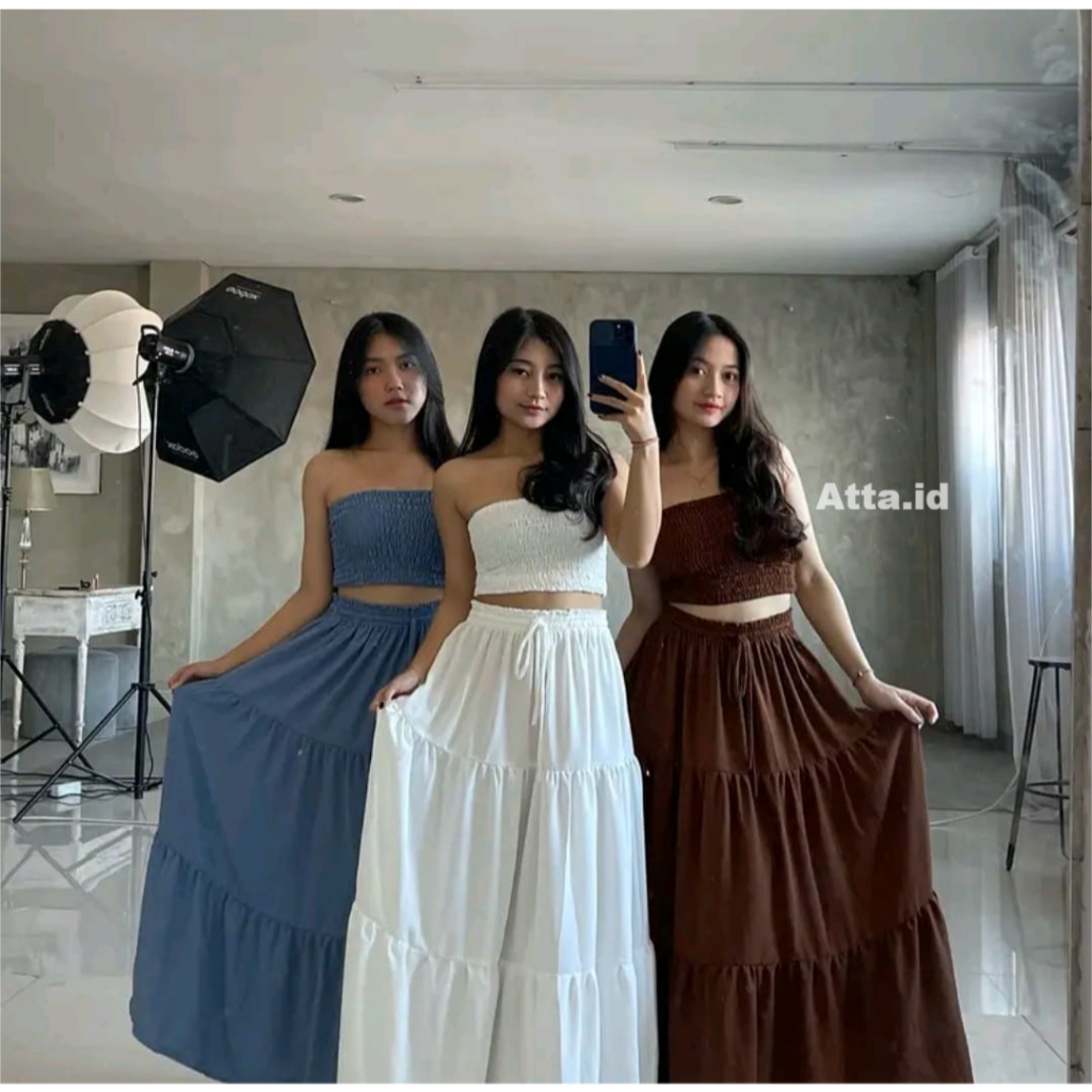 ONE SET ADELIA / ROK REMPEL / KEMBEN + SKIRT / ROK RUFFLE / ONE SET KEMBEN ROK