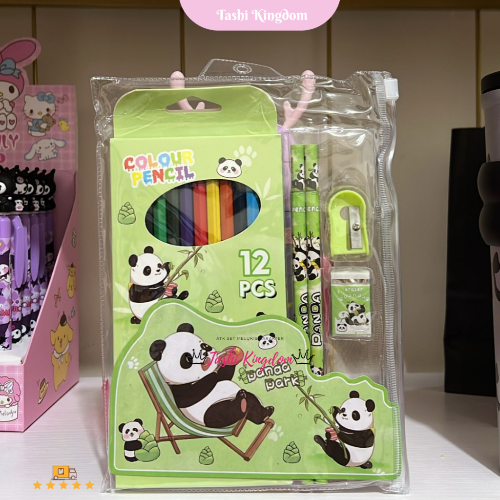 

Pensil warna isi 12 set pencil wrn karakter astronot stationary set mewarnai