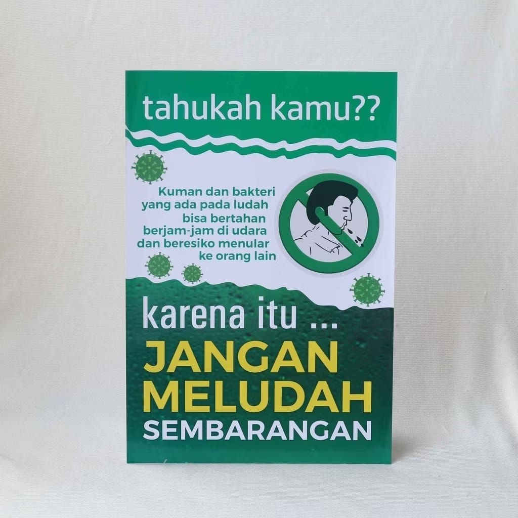 

Poster Jangan Meludah Sembarangan, Poster Kesehatan Lingkungan, Poster STBM