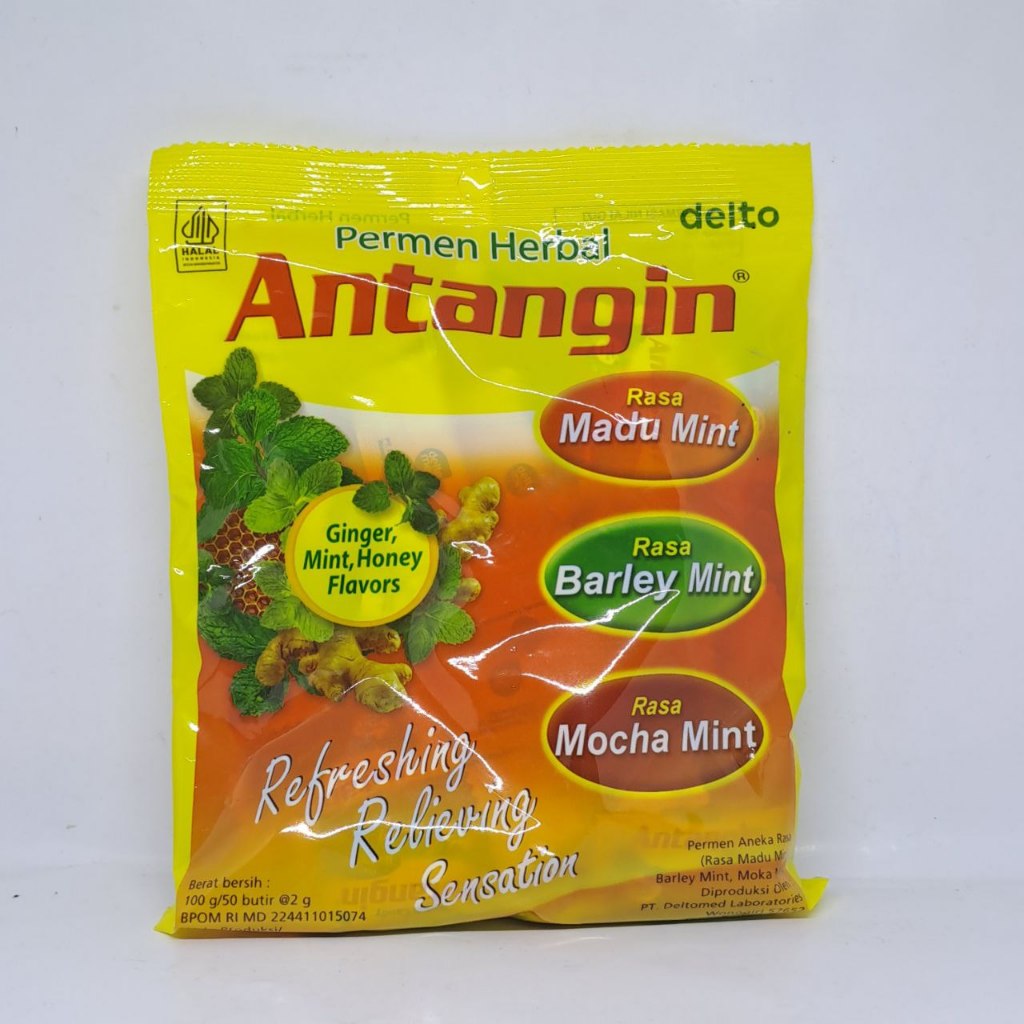 

Antangin Permen Herbal Bag 50 Butir Aneka Rasa Madu Honey Barley Mocha Mint Melegakan Tenggorokan