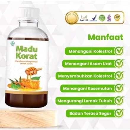 PROMO MADU KORAT EXP 12 2025 AMPUH ATASI ASAM URAT DAN KOLESTROL KORAT qahira madu jamkorat