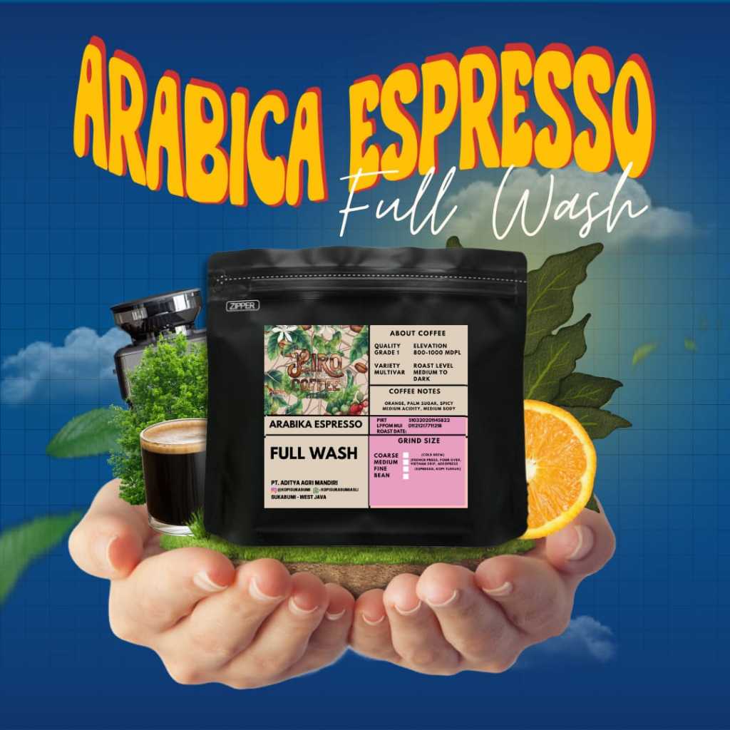 

Arabika Full Wash Espresso Kopi Sukabumi