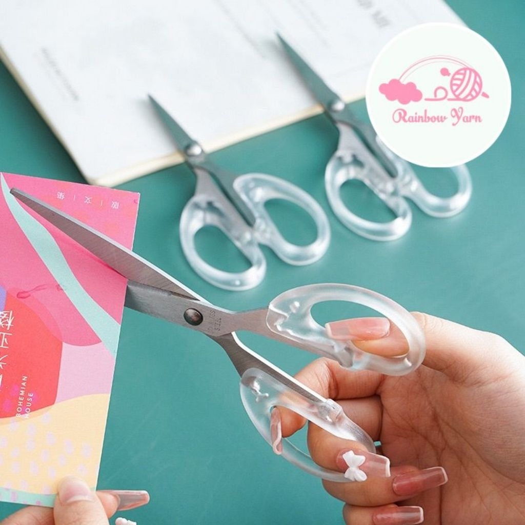 

GUNTING AESTHETIC TAJAM BENING PREMIUM QUALITY GUNTING KERTAS SCISSORS -Rainbow Yarn