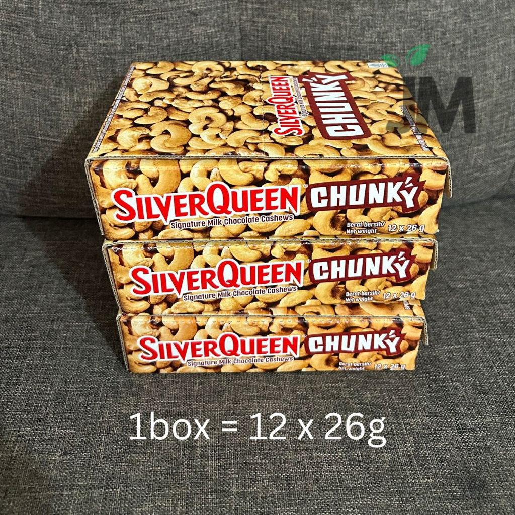 

Silverqueen Chunky 12x26g | Silver Queen Signature Milk Chocolate Cashew