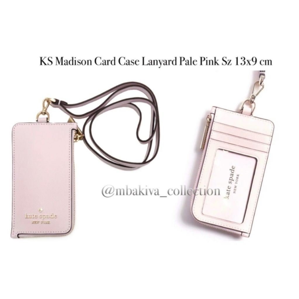 

K S Madison Card Case Lanyard Pale Pink