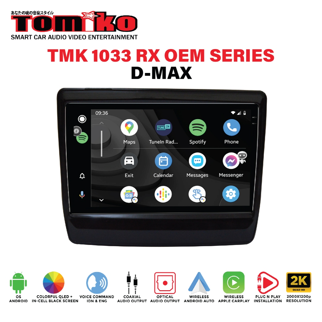 Tomiko - headunit android tmk 1033 rx oem for DMAX