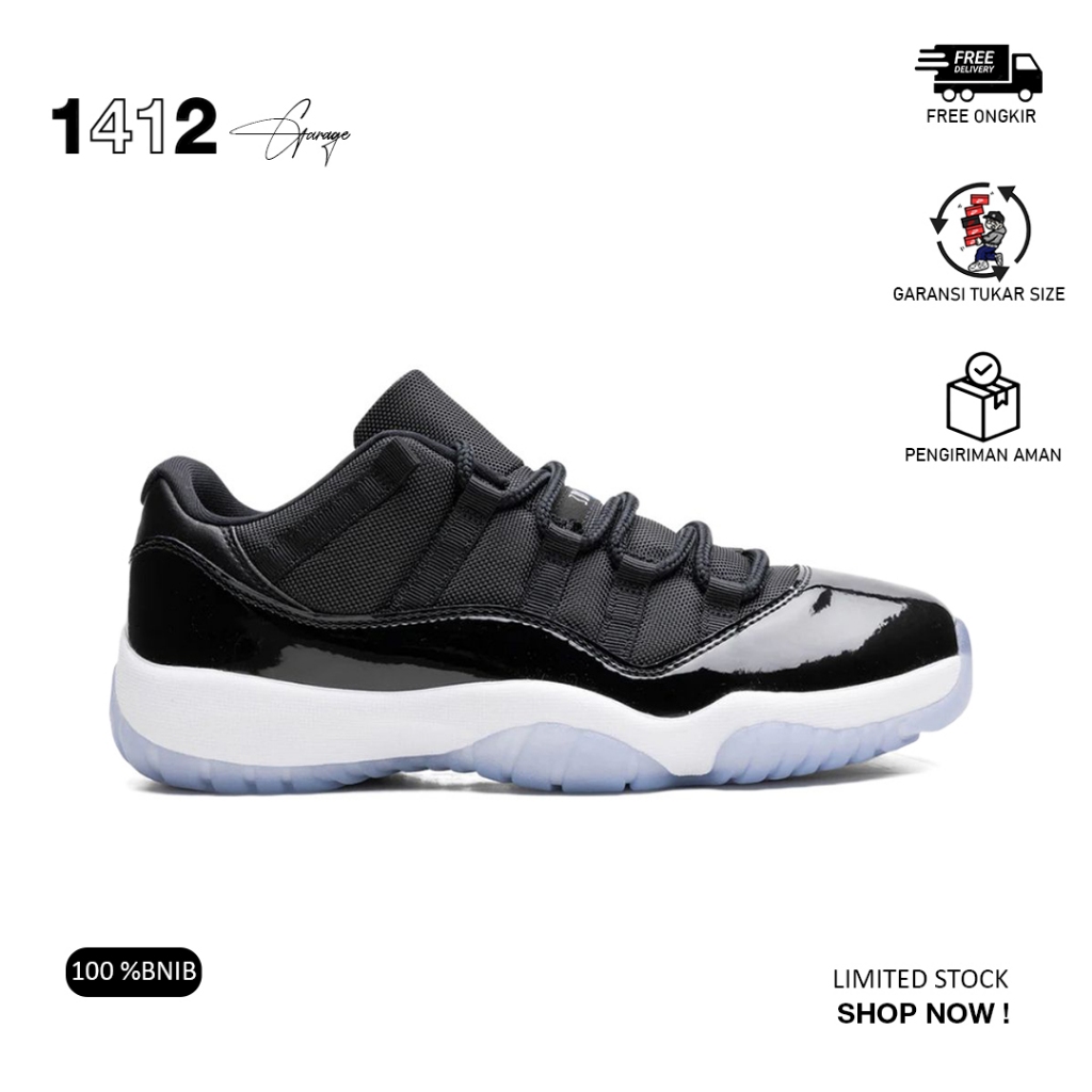 Sepatu Nike Air Jordan 11 Low Space Jam  BNIB
